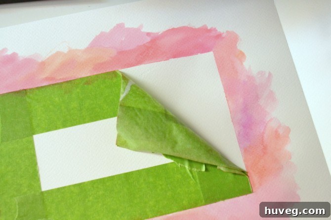 Clean Line of DIY Watercolor Border