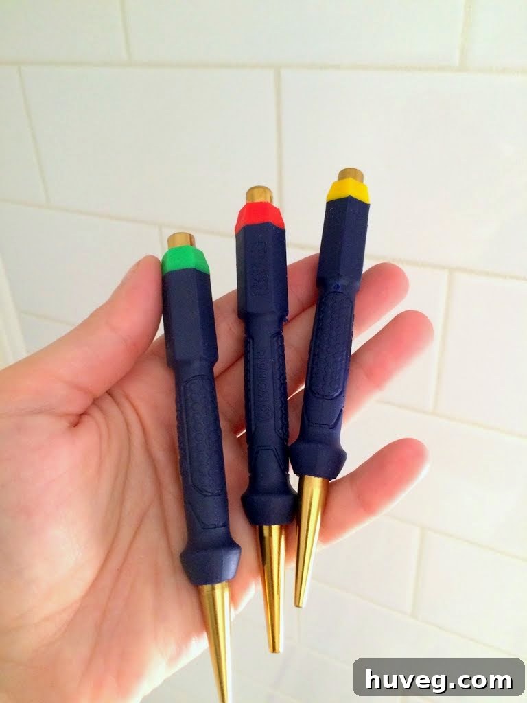 Different Sizes of Nail Sets