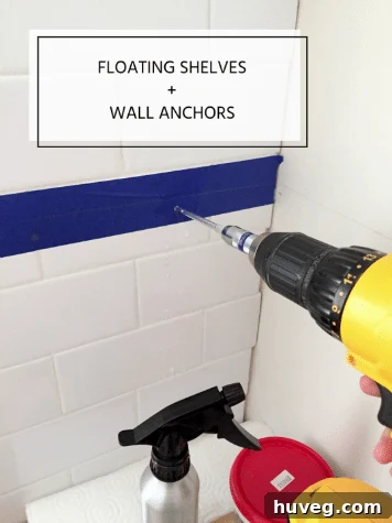 Tutorial on how to drill through tile and install wall anchors