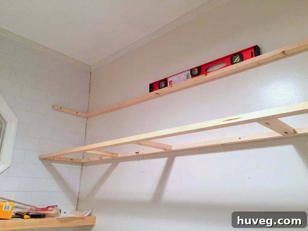 laundry room floating shelf frames