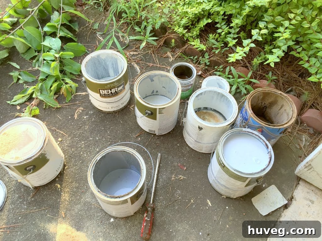 After UDH Workshop Paint Disposal