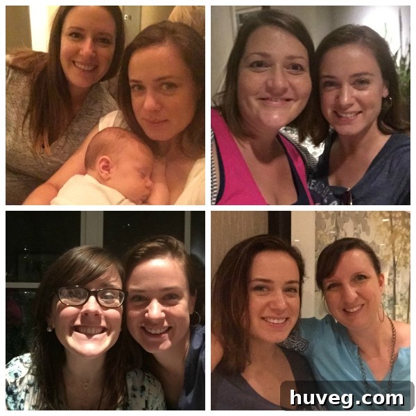 Group of bloggers laughing during a rainy meetup at Haven