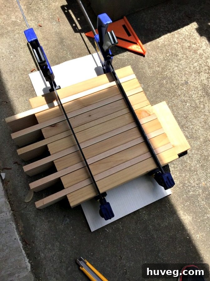 Small Rustic DIY Bench Outdoor in Progress