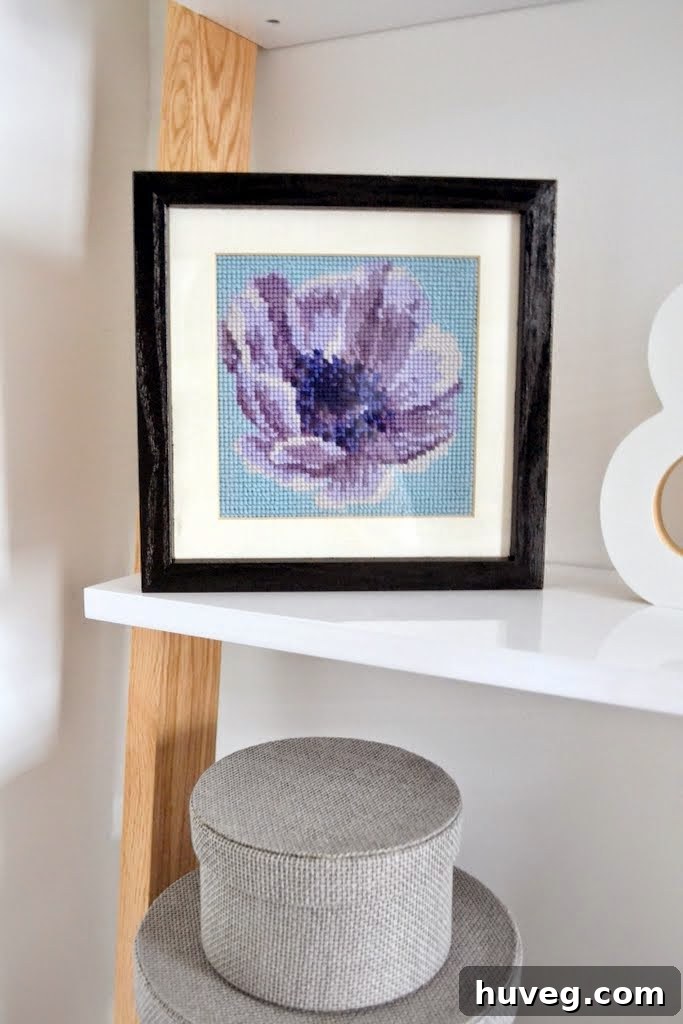 needlepoint flower