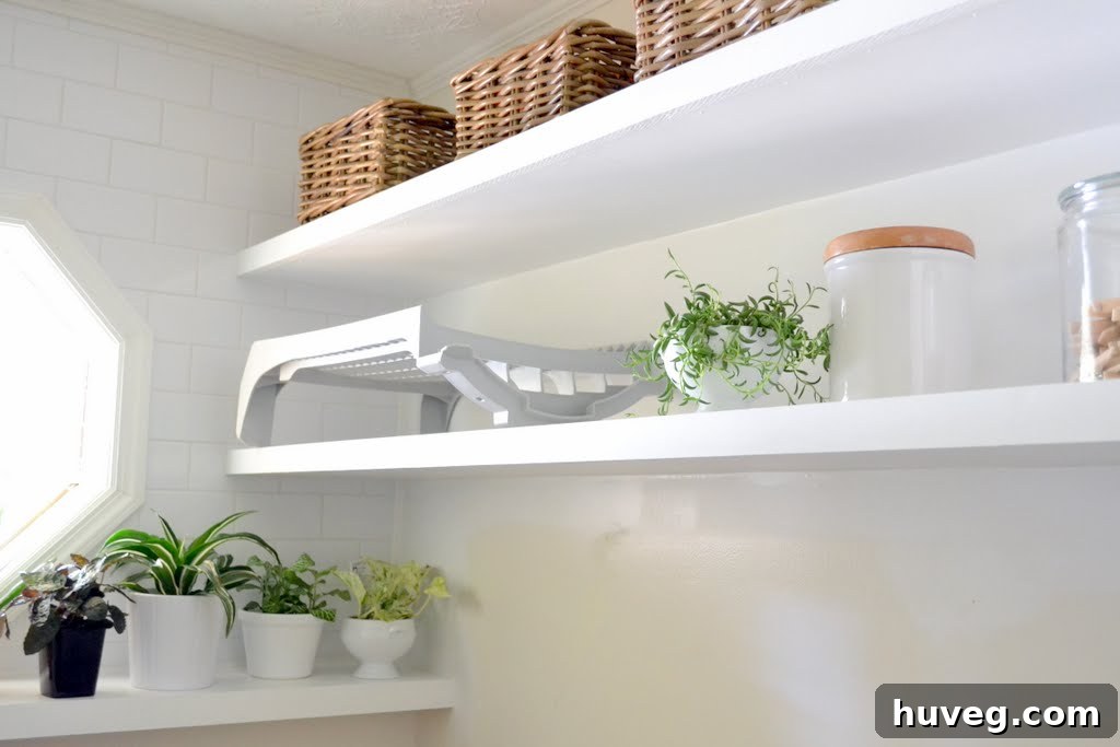 laundry room shelves
