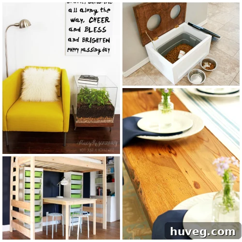 A collage of friends' favorite DIY projects from 2015, showcasing various creative and functional home improvements.