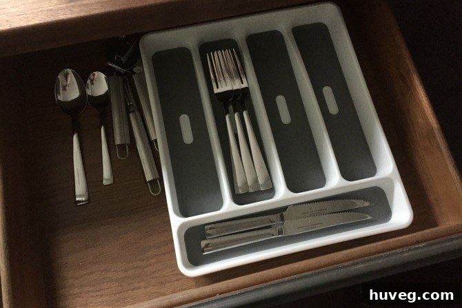 old drawer organizer