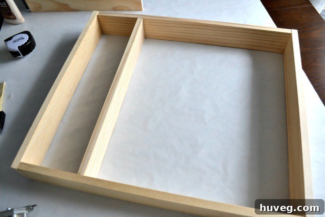 silverware drawer organizer frame