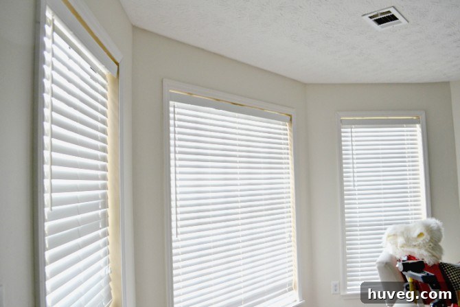 living room windows with new casing