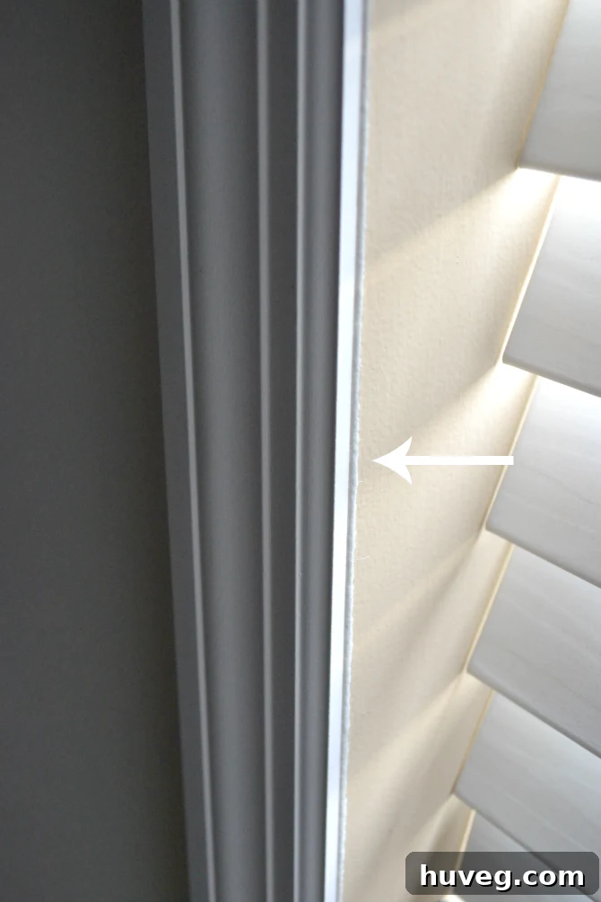 window casing edge detail