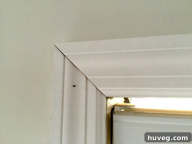 tight corner window casing installation