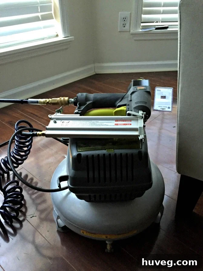 nail gun for trim installation