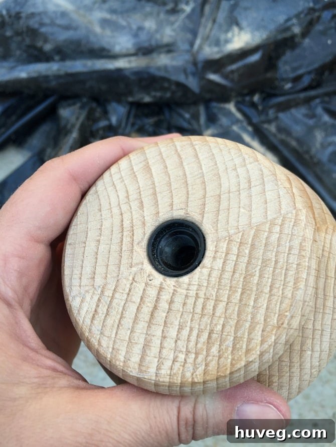 fitting wooden bun foot