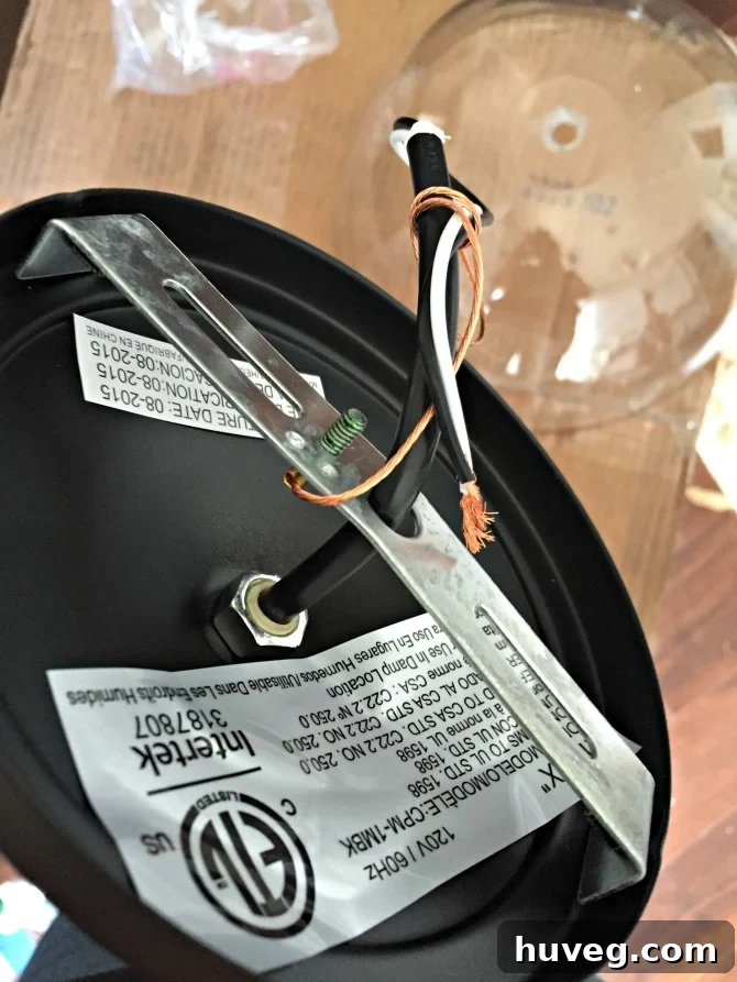 pendant light wiring