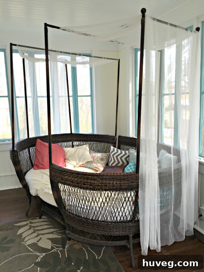 Airbnb porch bed