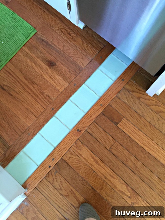 Airbnb Savannah kitchen floor