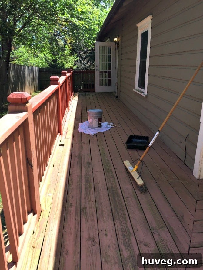 deck stain before first coat