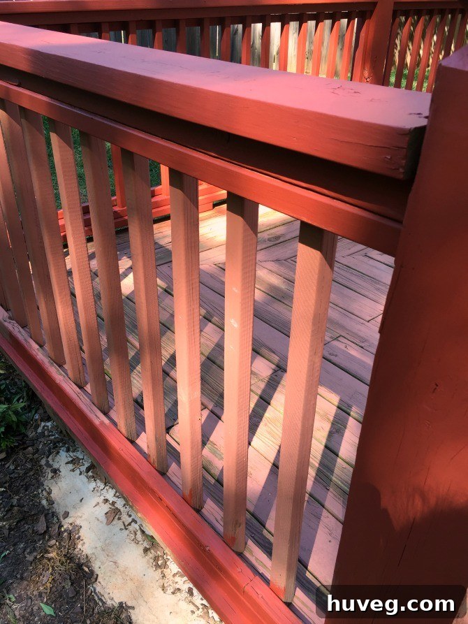 old rails vs new rails stained