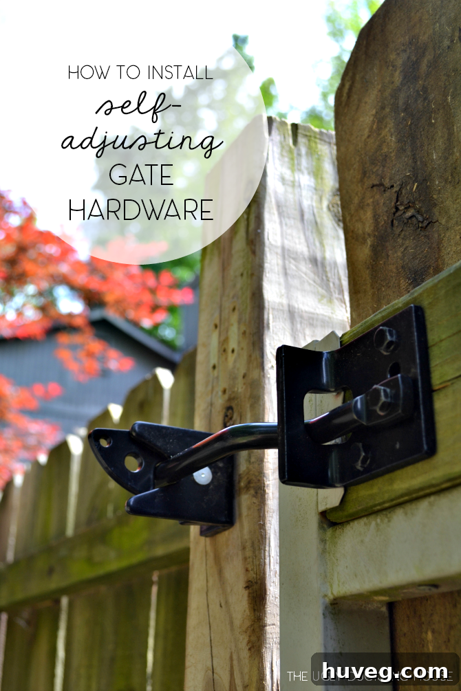 Infographic: How to install self-adjusting gate hardware step-by-step visual guide