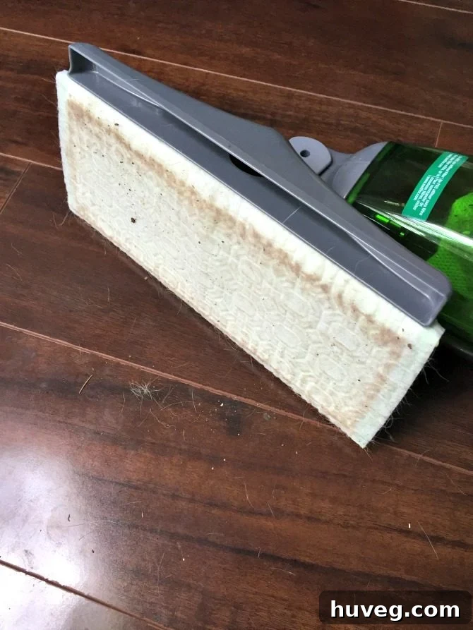 Knock-off brand dry cloth failing to pick up pet hair and dirt