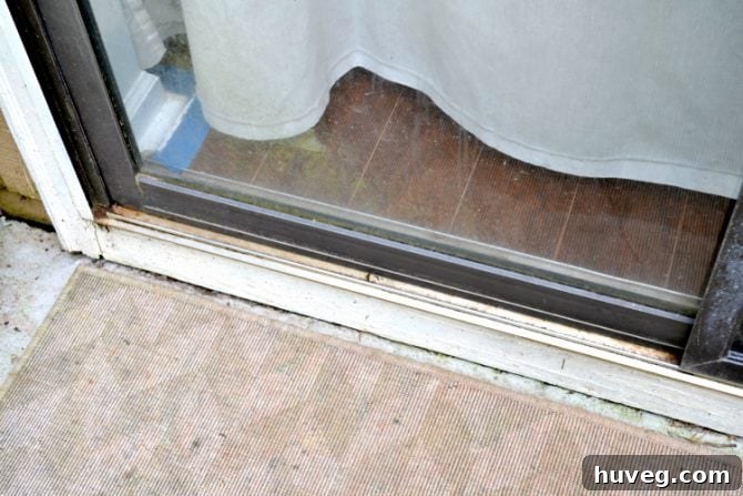sliding glass door track