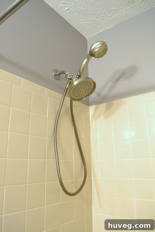 Teflon tape application for leak-free showerhead installation