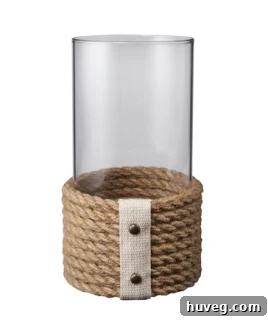 Original Nate Berkus jute hurricane candle holder