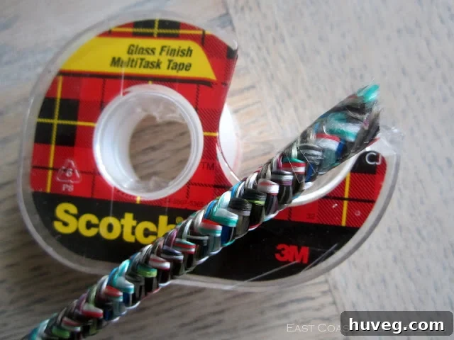 Tape the end of the rope to prevent fraying