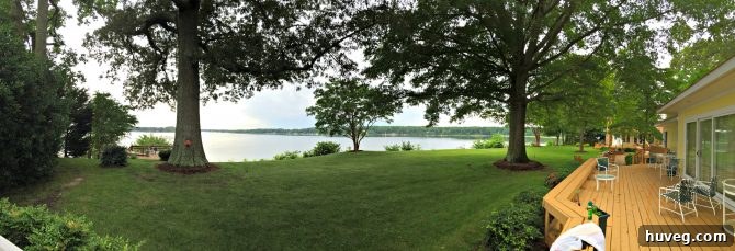 Deltaville Virginia river house panorama - Scenic Riverfront Views