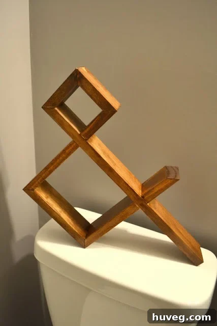 DIY wooden ampersand sculpture - The Ugly Duckling House