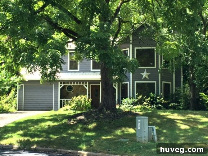 A unique star-shaped exterior decoration on a house, inspiring unconventional placement for outdoor decor and personalization.